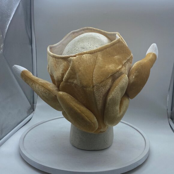 Thanksgiving Roasted Turkey Hat With Drumsticks Halloween One SIze Soft Plush - Picture 5 of 6